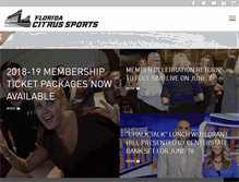 Tablet Screenshot of floridacitrussports.com